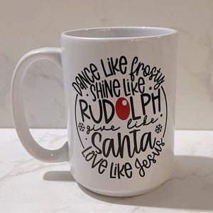 NEW! Give Like Santa, Love Like Jesus Christmas Holiday Mug